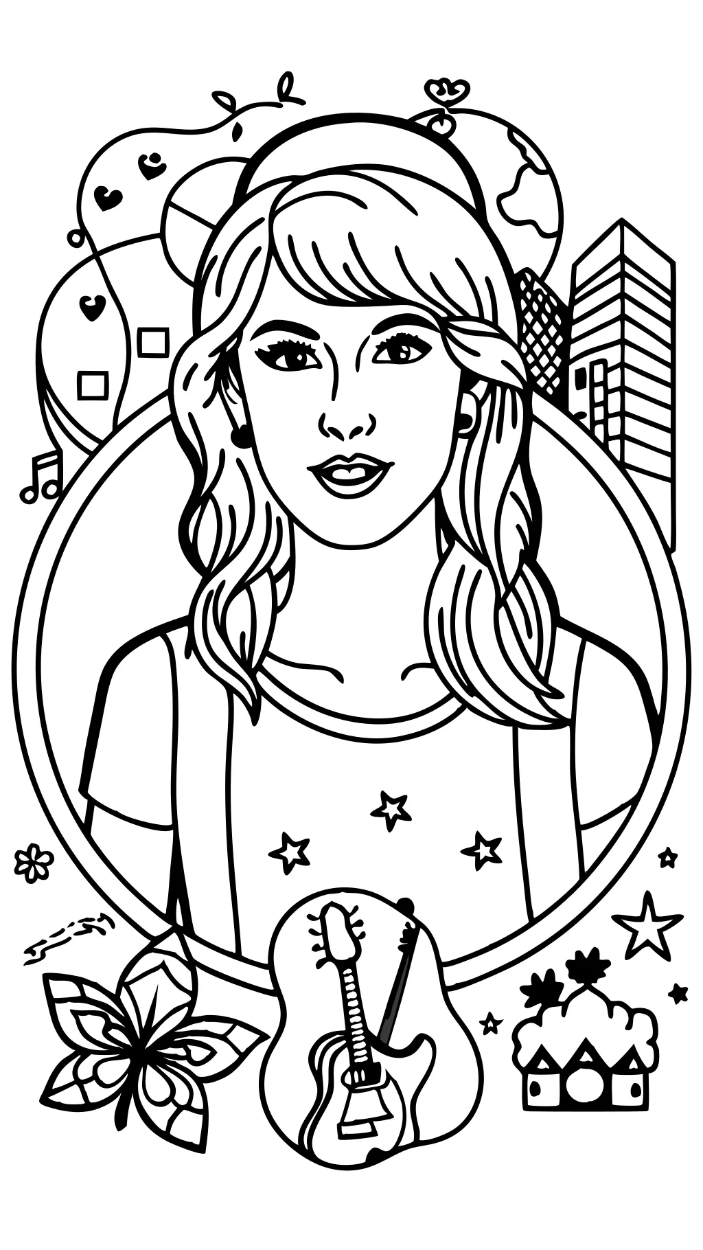 coloriage taylor swift gratuit